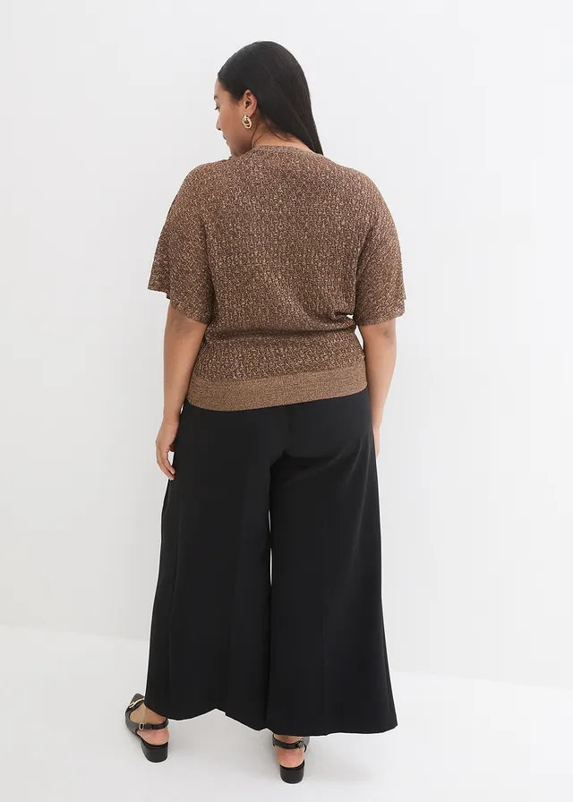 Ajour trui, Kleur: bruin
