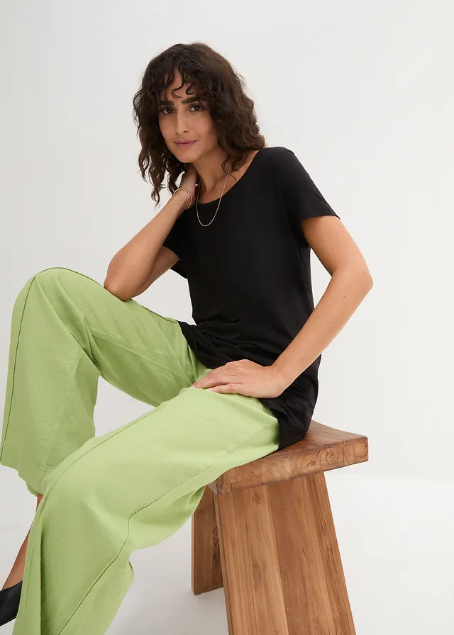 T-shirt long en viscose douce