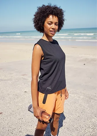Sneldrogende outdoor top • zwart • bonprix online shop