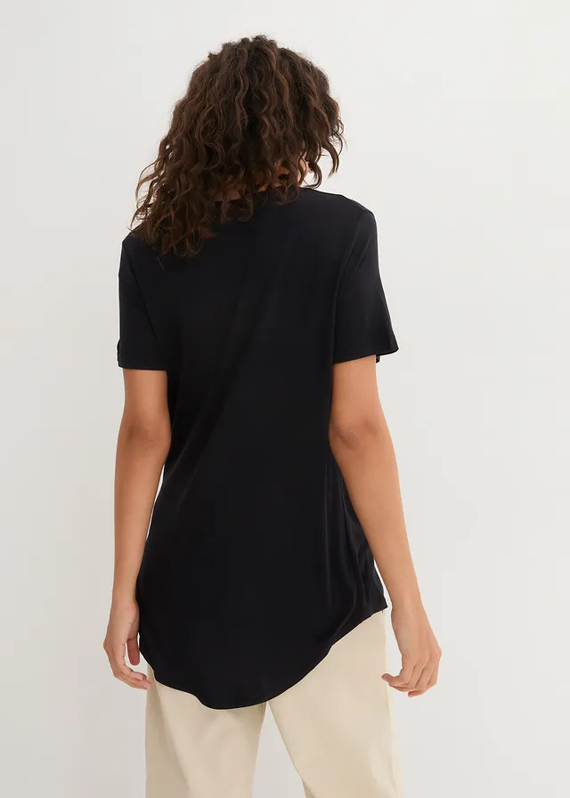 Longshirt van zachte viscose • zwart • product-page.page-title-suffix