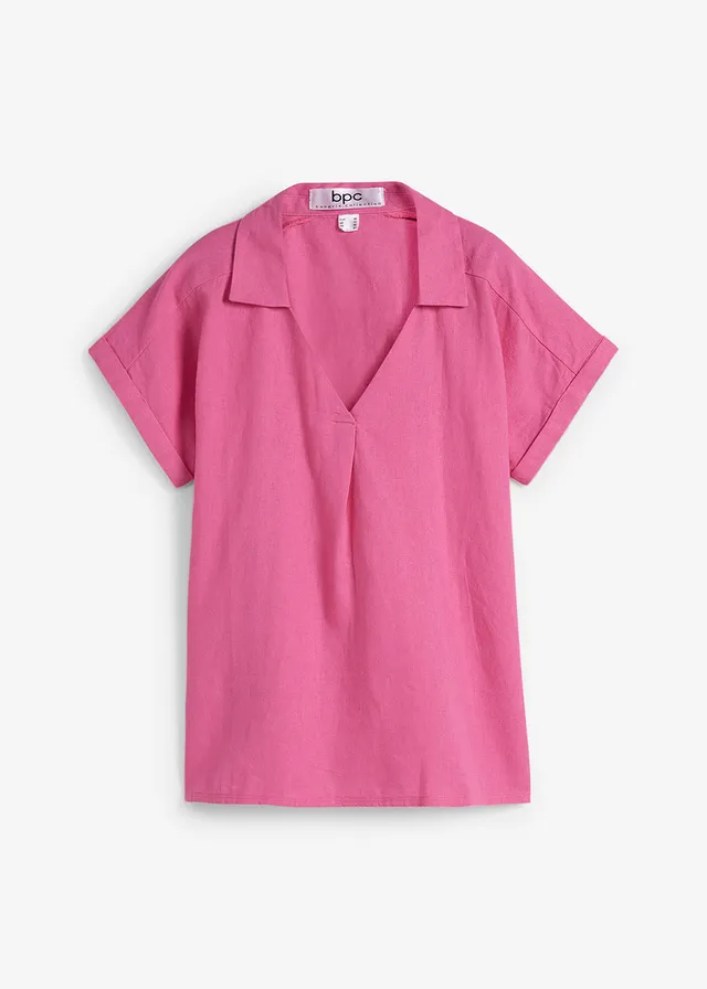 Tuniková blúza zo vzdušného pláteného mixu