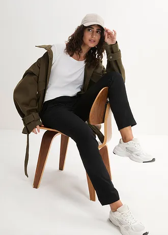 Strečové chino kalhoty • černá • bonprix obchod