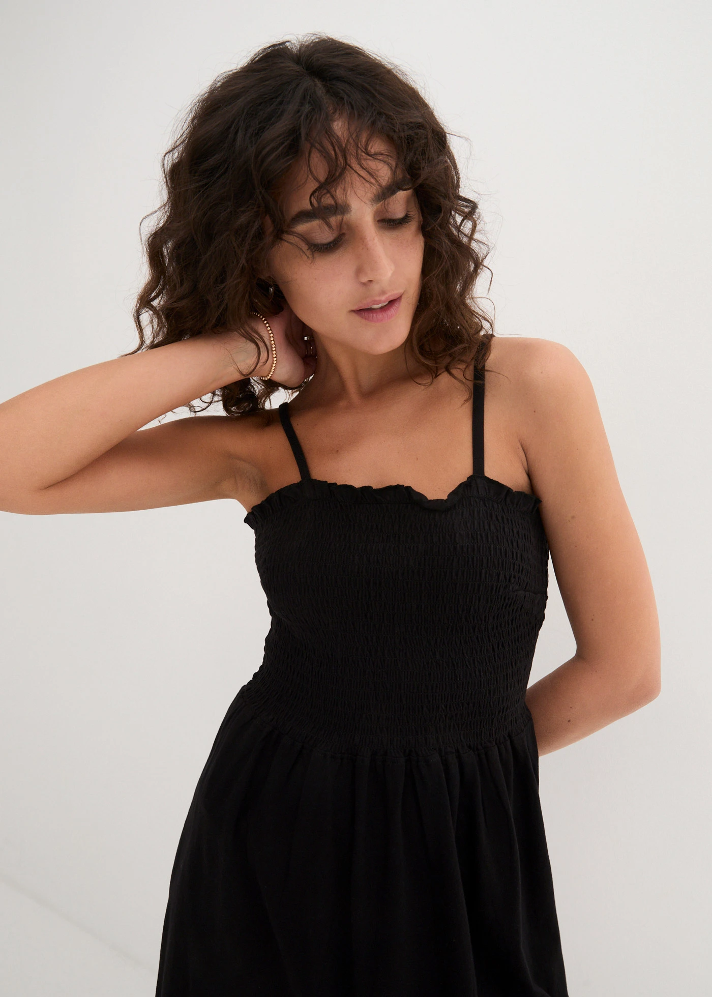 Žerzejové šaty z čisté organické bavlny • černá • bonprix obchod