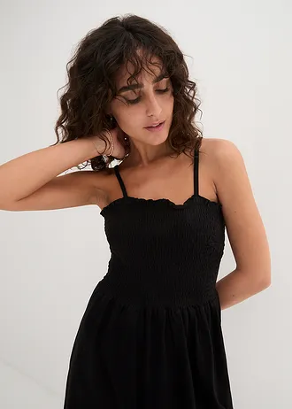 Žerzejové šaty z čisté organické bavlny • černá • bonprix obchod