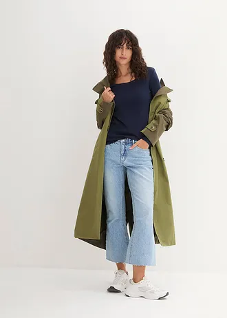 Tričko s dlouhým rukávem, z čisté organické bavlny, barva: tmavě modrá