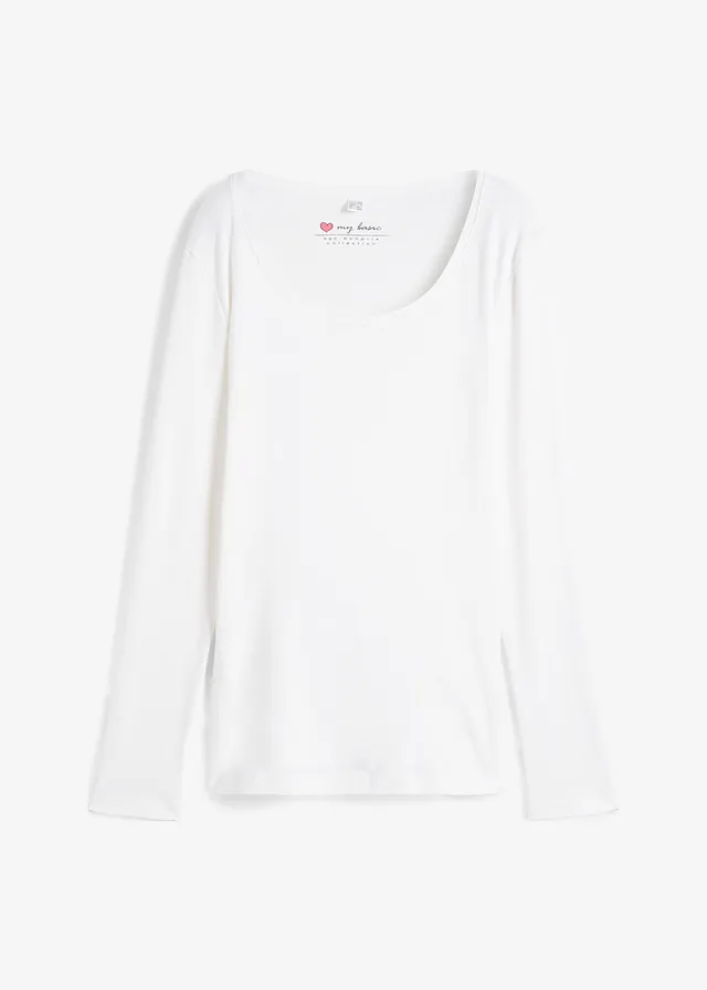 Tričko s dlhým rukávom z čistej bio bavlny