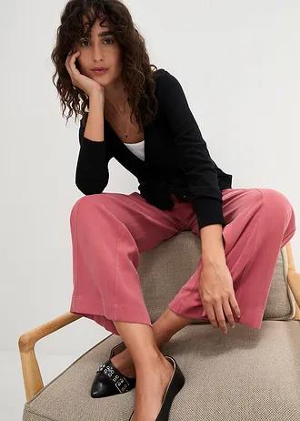 Kabátek z jemné pleteniny, s knoflíkovou lištou • černá • bonprix obchod