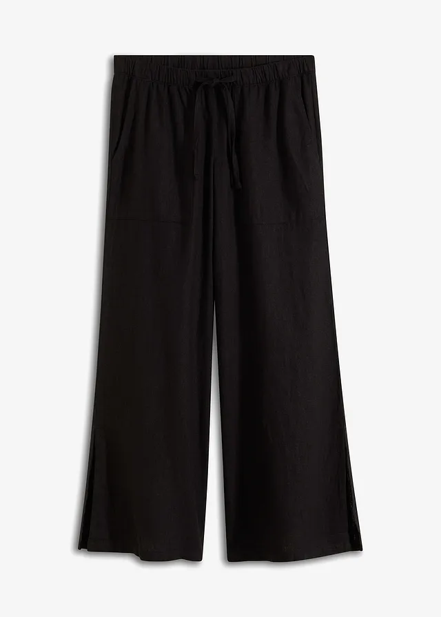 Pantaloni marlene din in