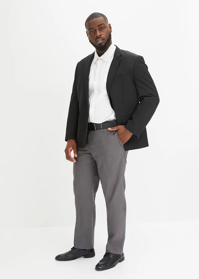 Mix & match colbert, regular fit, Kleur: zwart