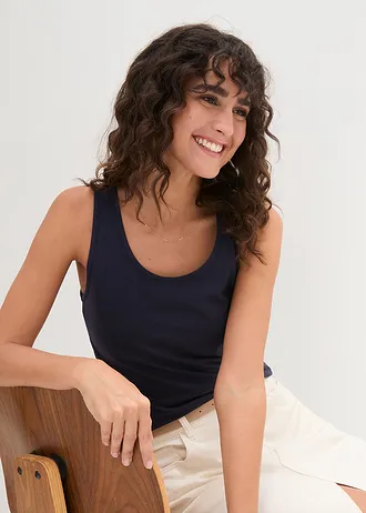 Maiou sport (2buc.) • bleumarin + pink închis • magazin bonprix