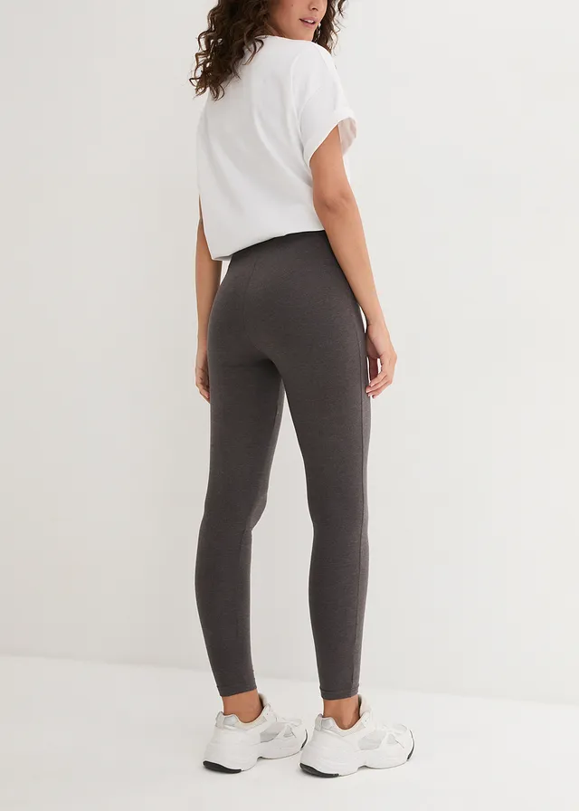 Legging (set van 2), Kleur: antraciet gemêleerd+zwart