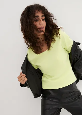 Longsleeve van biologisch katoen • mintgroen • bonprix online shop