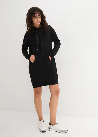 Robe sweat, Couleur: noir
