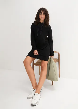 Robe sweat, Couleur: noir