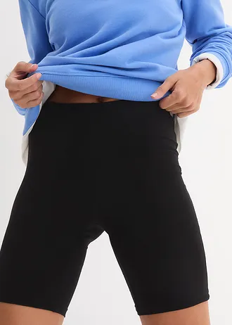 Korte legging (set van 2) • zwart • bonprix online shop