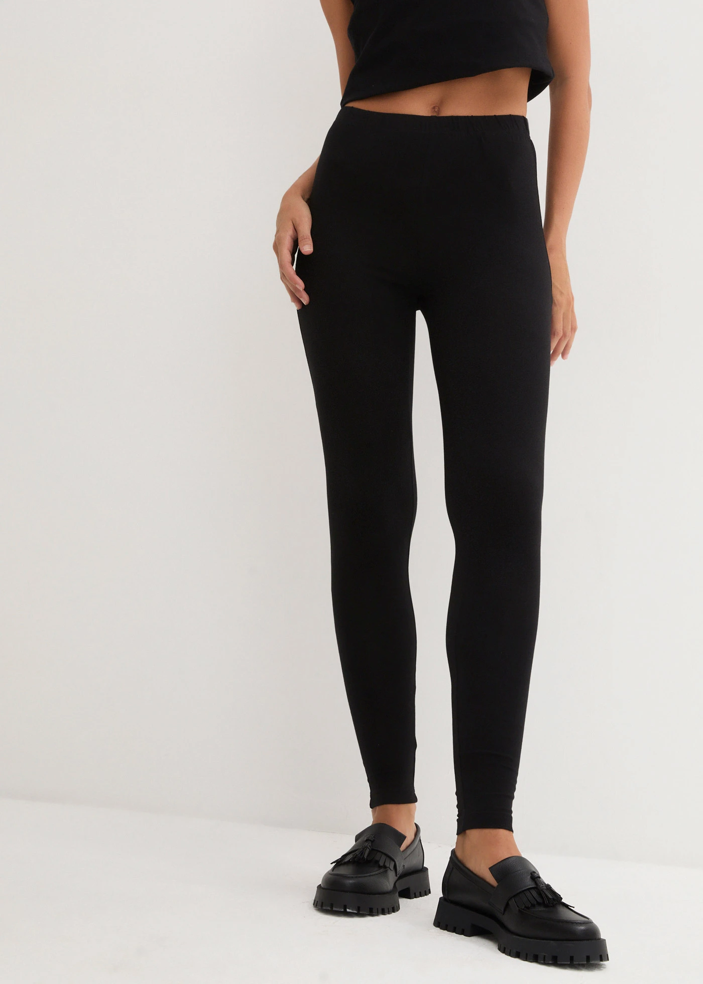 Legginsy (2 pary) • ciemnoniebieski + czarny • sklep bonprix