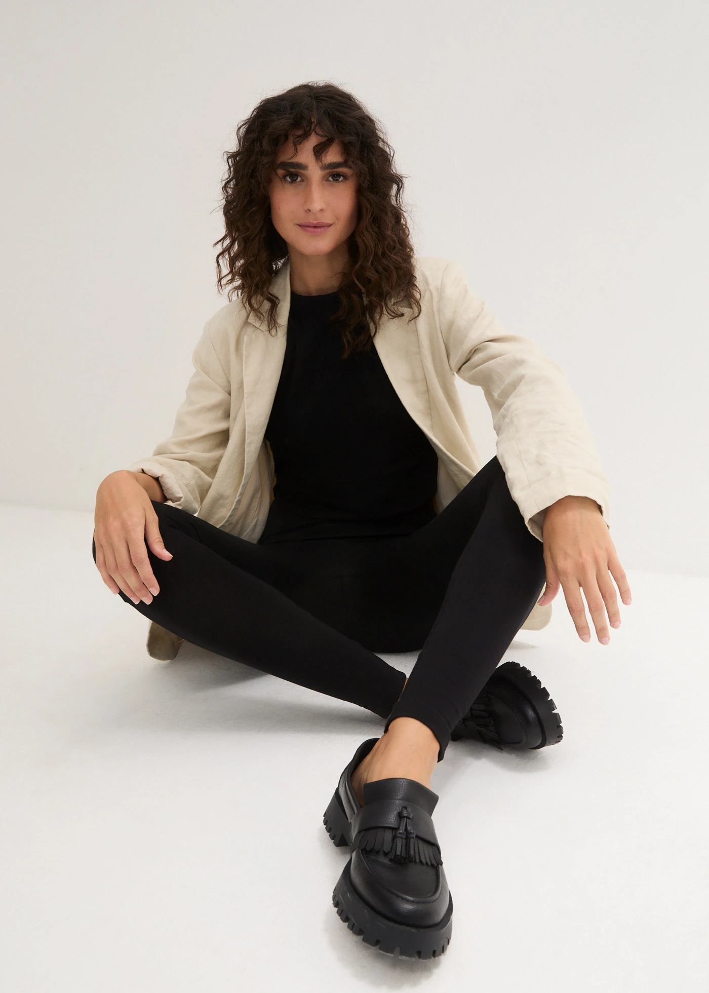 Legging (set van 2) • donkerblauw+zwart • bonprix online shop