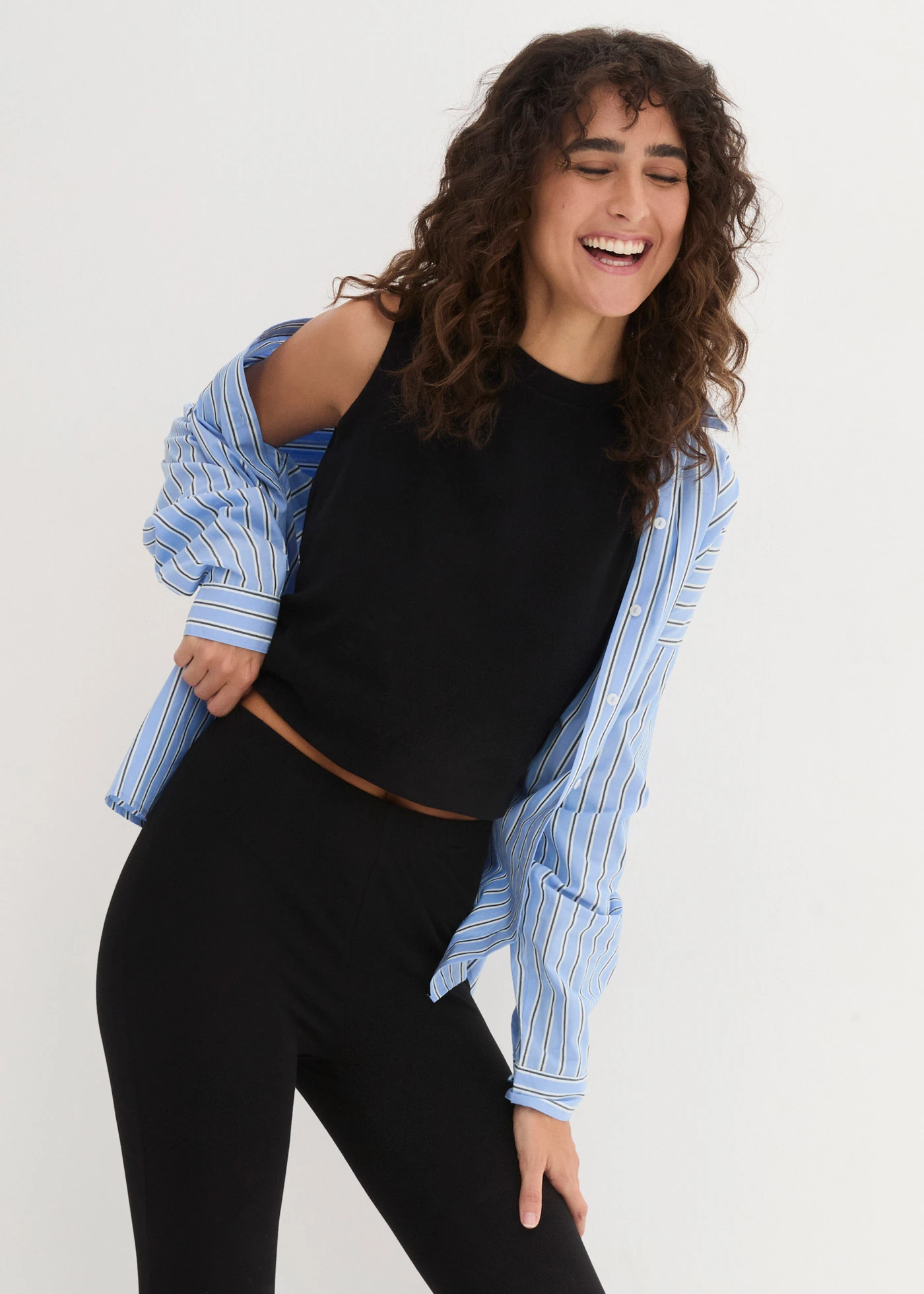 Legging (2 db-os csomag) • fekete • bonprix áruház