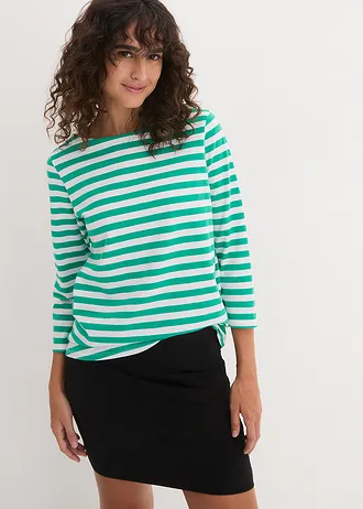 Žerzejová sukně z čisté organické bavlny se strečem (2 ks v balení) • černá + černá • bonprix obchod