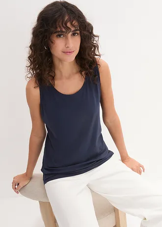 Katoenen longtop (set van 5) • hibiscuspink+lichtgrijs gemêleerd+wit+zwart+donkerblauw • bonprix online shop