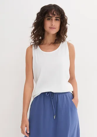 Katoenen longtop (set van 5), Kleur: zwart + zwart + zwart + wit + wit