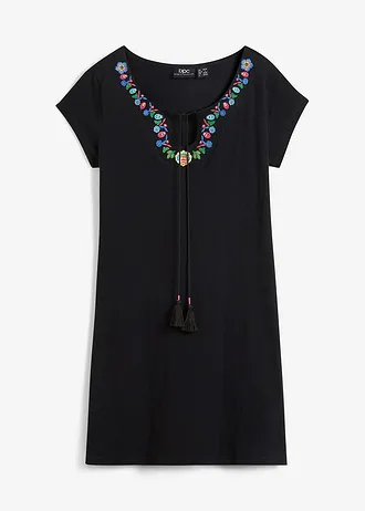 Rochie din jerse cu fir flamé din bumbac 100%