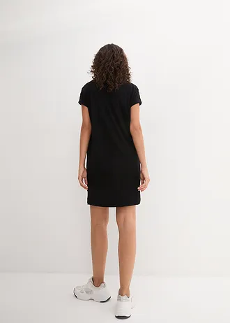 Robe en jersey 100% coton, Couleur: noir