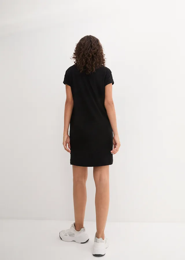 Jersey jurk met biologisch katoen • zwart • product-page.page-title-suffix