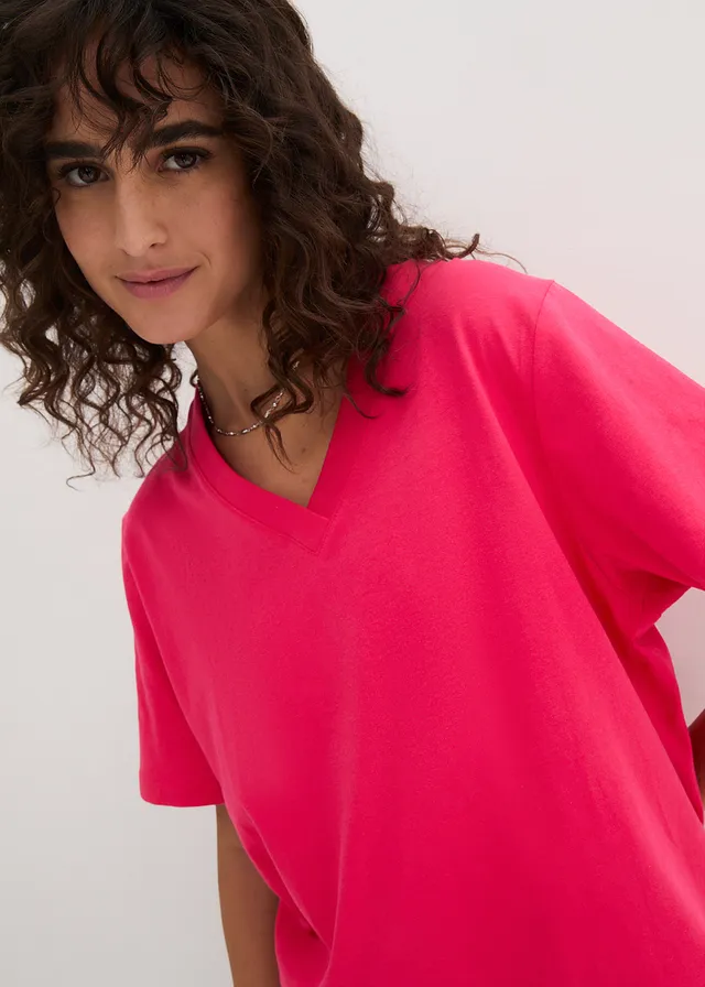 Longshirt (set van 5) • zwart+hibiscuspink+lichtgrijs gemêleerd+wit+donkerblauw • product-page.page-title-suffix