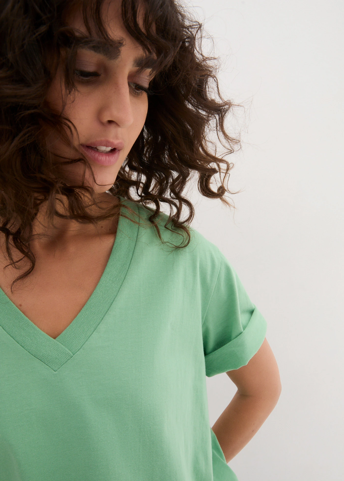 Longshirt (set van 5) • zachtroze + zachtlila + mint + zachtlime + donkerblauw • bonprix online shop