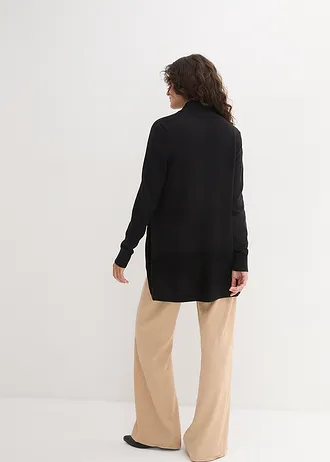 Vest, open gedragen, Kleur: zwart