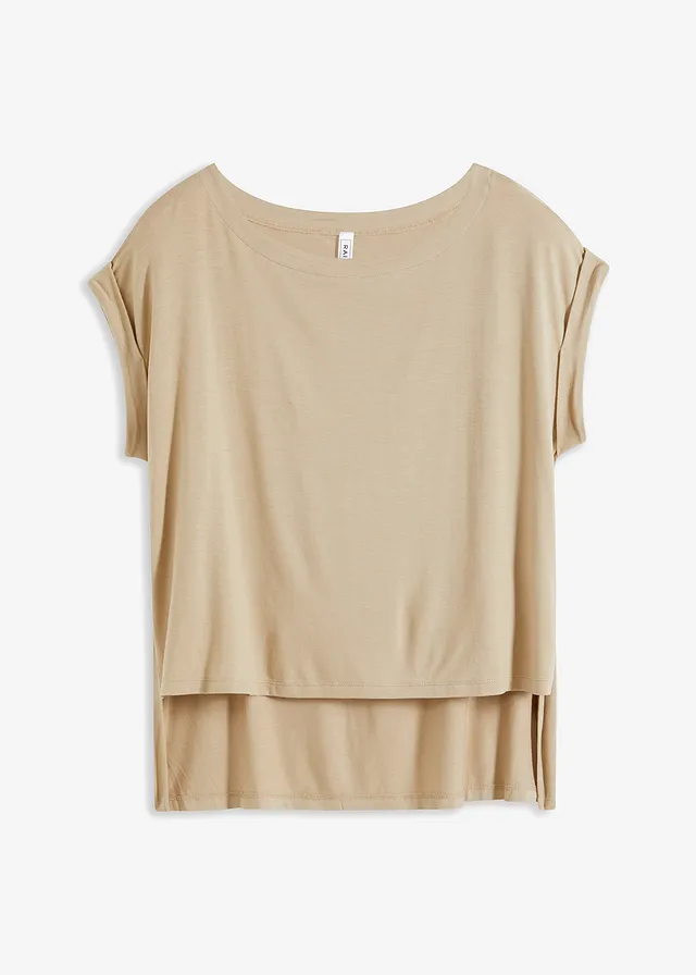 Oversized shirt van vloeiende viscose