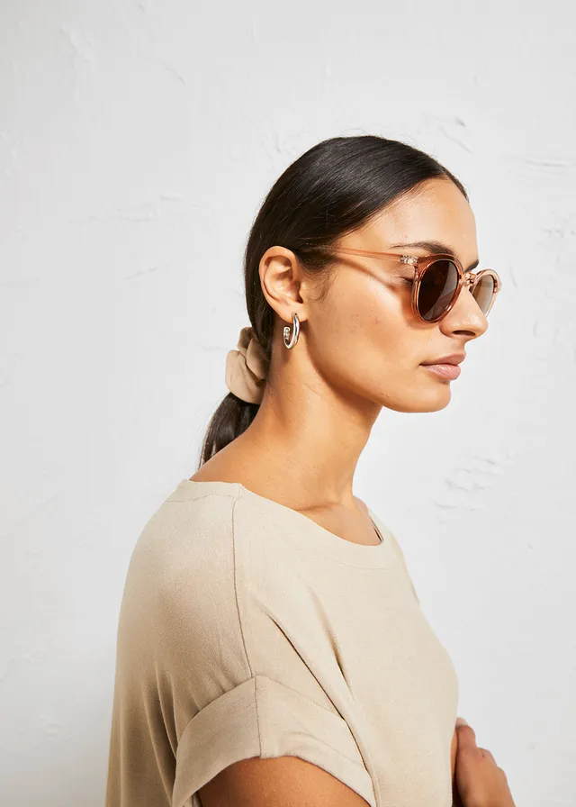 Oversized shirt van vloeiende viscose • sand • product-page.page-title-suffix