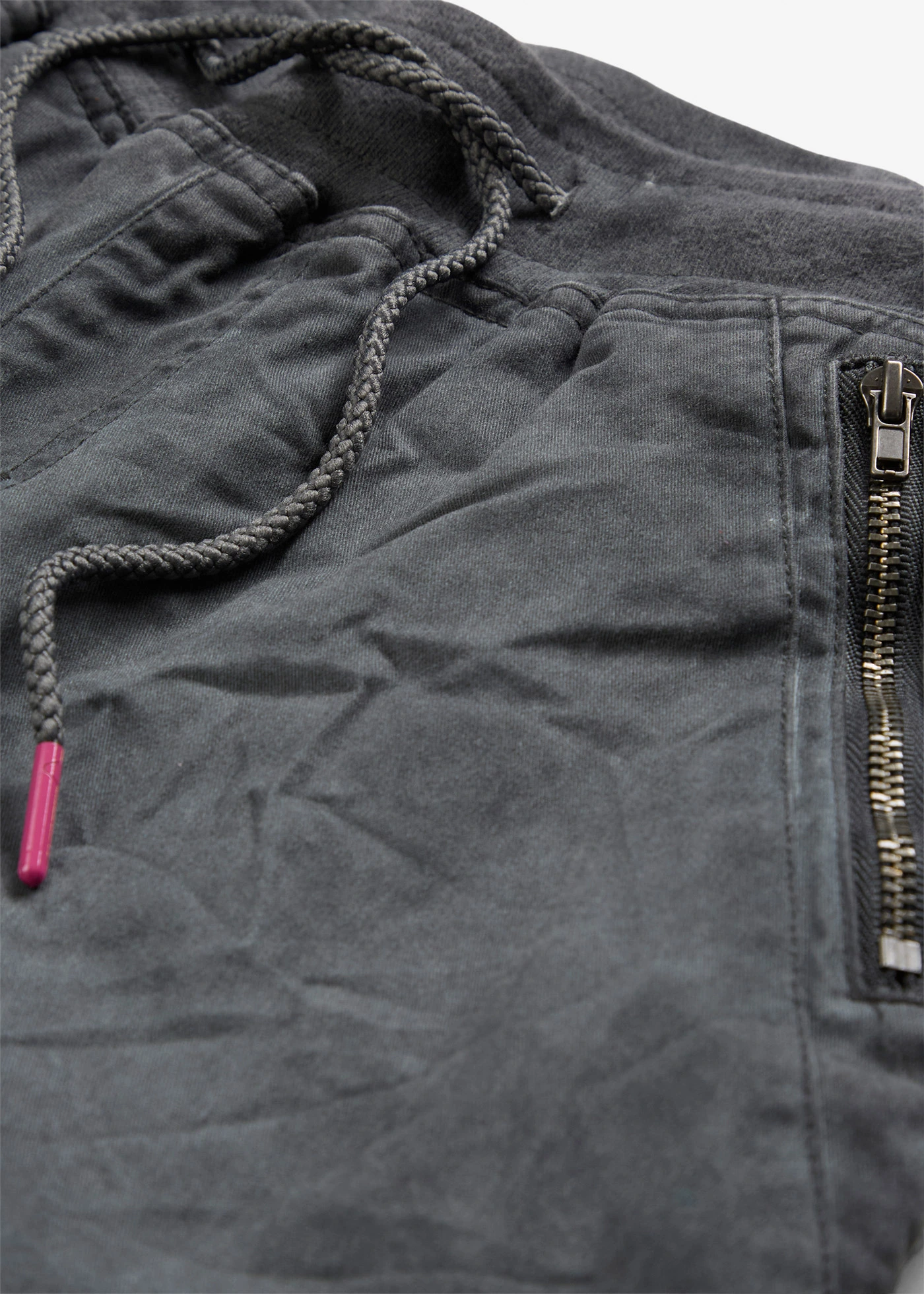 3/4 kalhoty s kontrastní tkaničkou • kouřově šedá • bonprix obchod