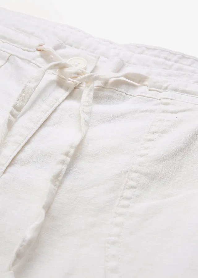 Wijde broek met linnen • wit • product-page.page-title-suffix
