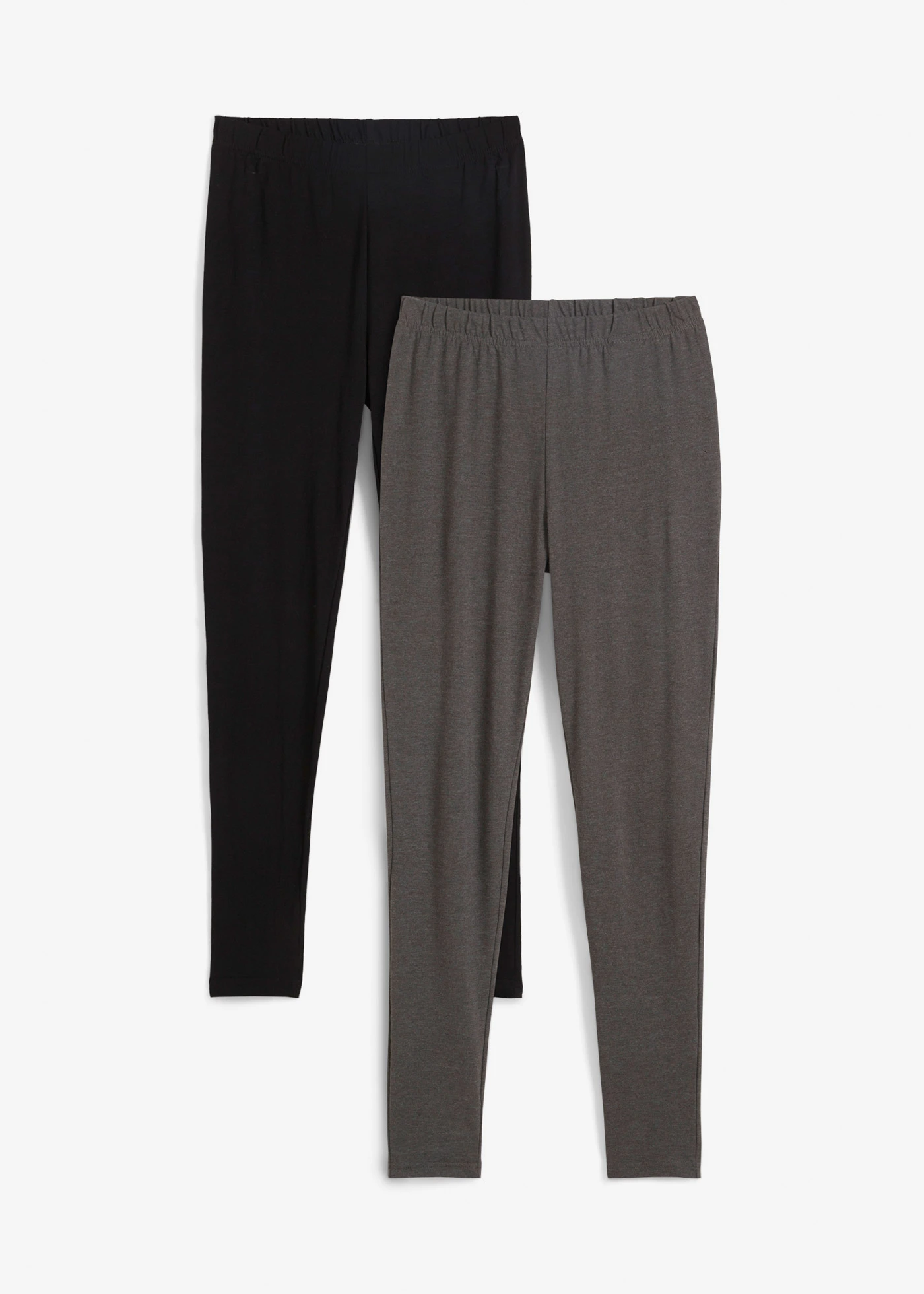 Colanți (set/2 buc.) • antracit melanj/negru • magazin bonprix