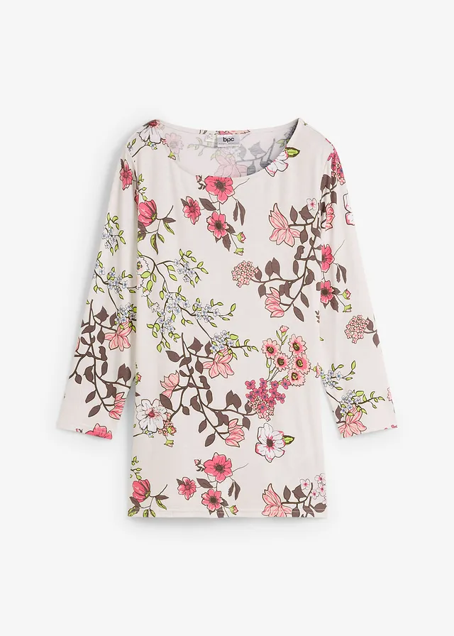 T-shirt à imprimé floral • écru floral • Boutique bonprix