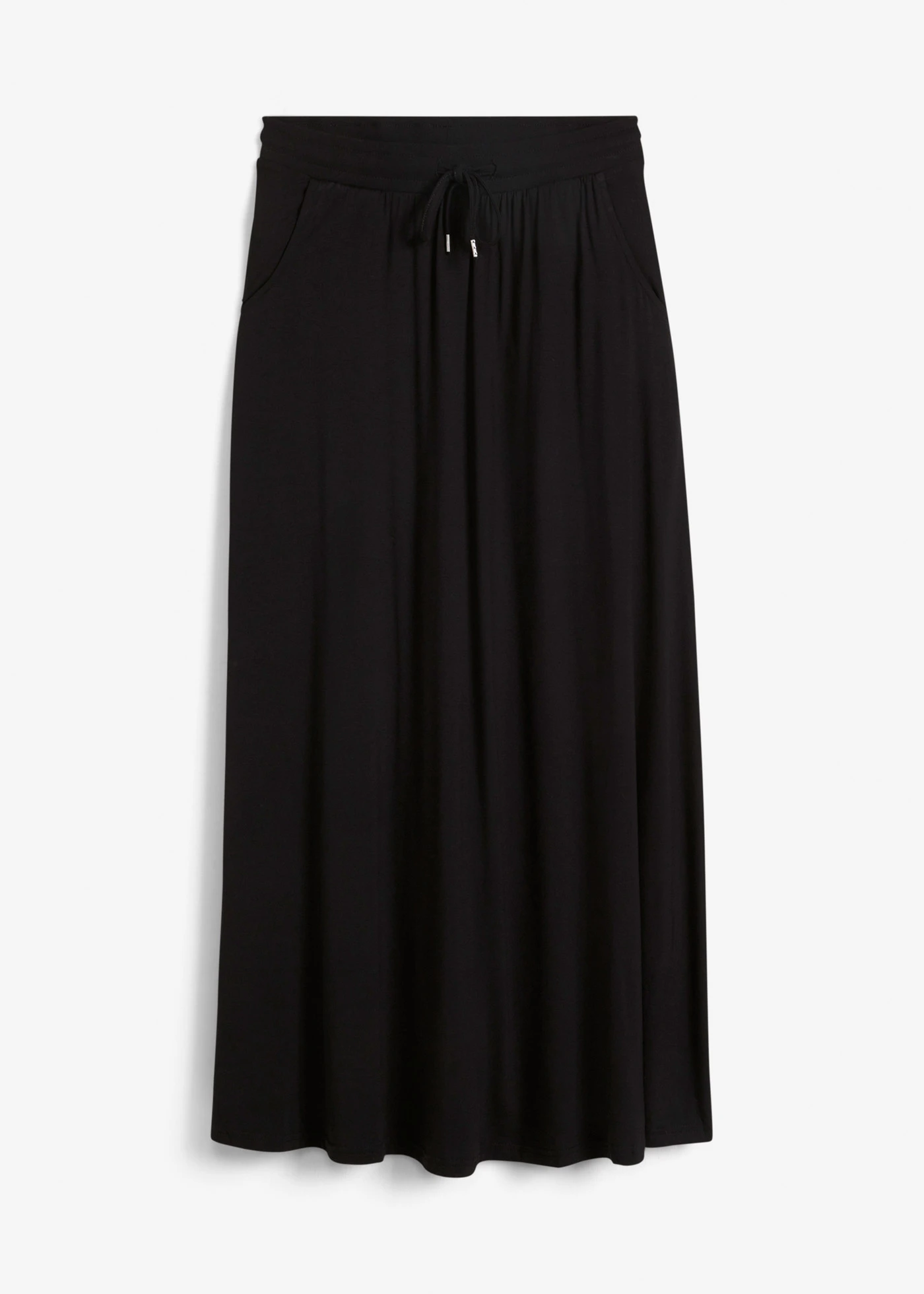 Žerzejová sukně ze směsi s viskózou • černá • bonprix obchod