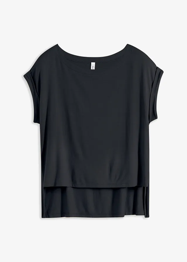 T-shirt oversize en viscose fluide