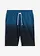 Sweat bermuda met kleurverloop, Kleur: blauwpetrol-zwart gedessineerd