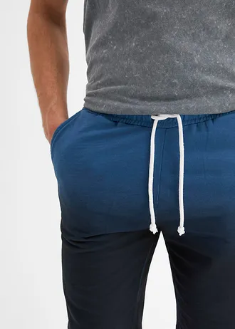 Szabadidős bermuda színátmenetellel • olajkék-fekete mintás • bonprix áruház