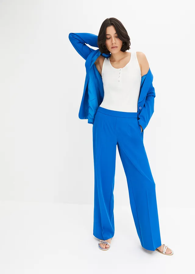Blazer met ceintuur, Kleur: arctisch blauw
