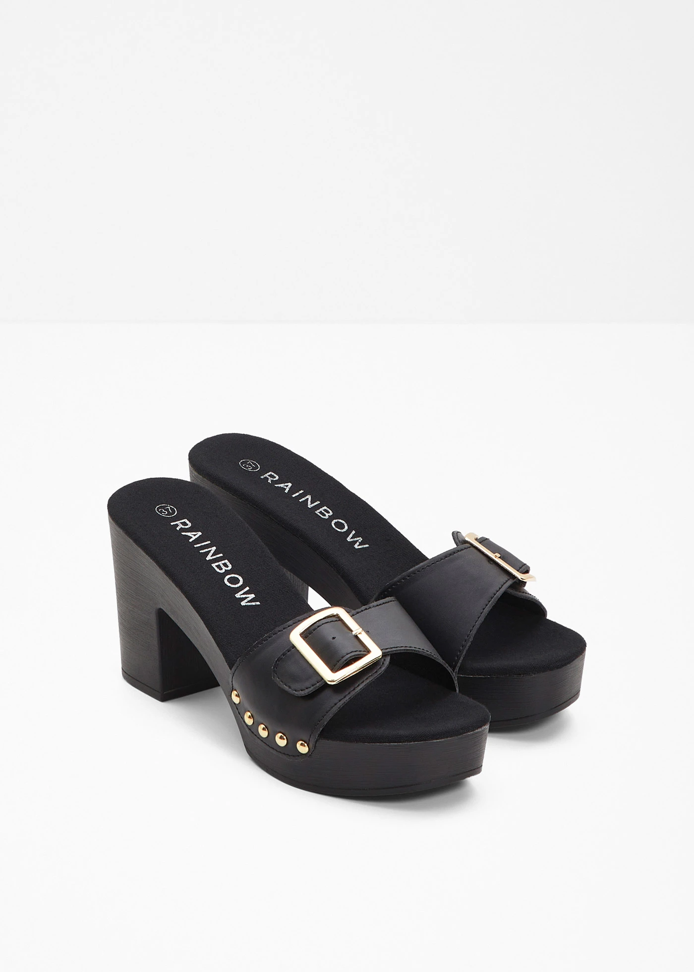 Mules à rivets décoratifs • noir • Boutique bonprix