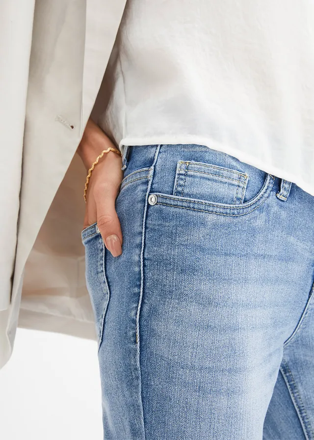 Skinny jeans met kant • blauw denim • product-page.page-title-suffix
