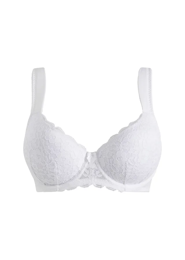 Voorgevormde bh met beugels en gerecycled polyamide • wit • bonprix online shop