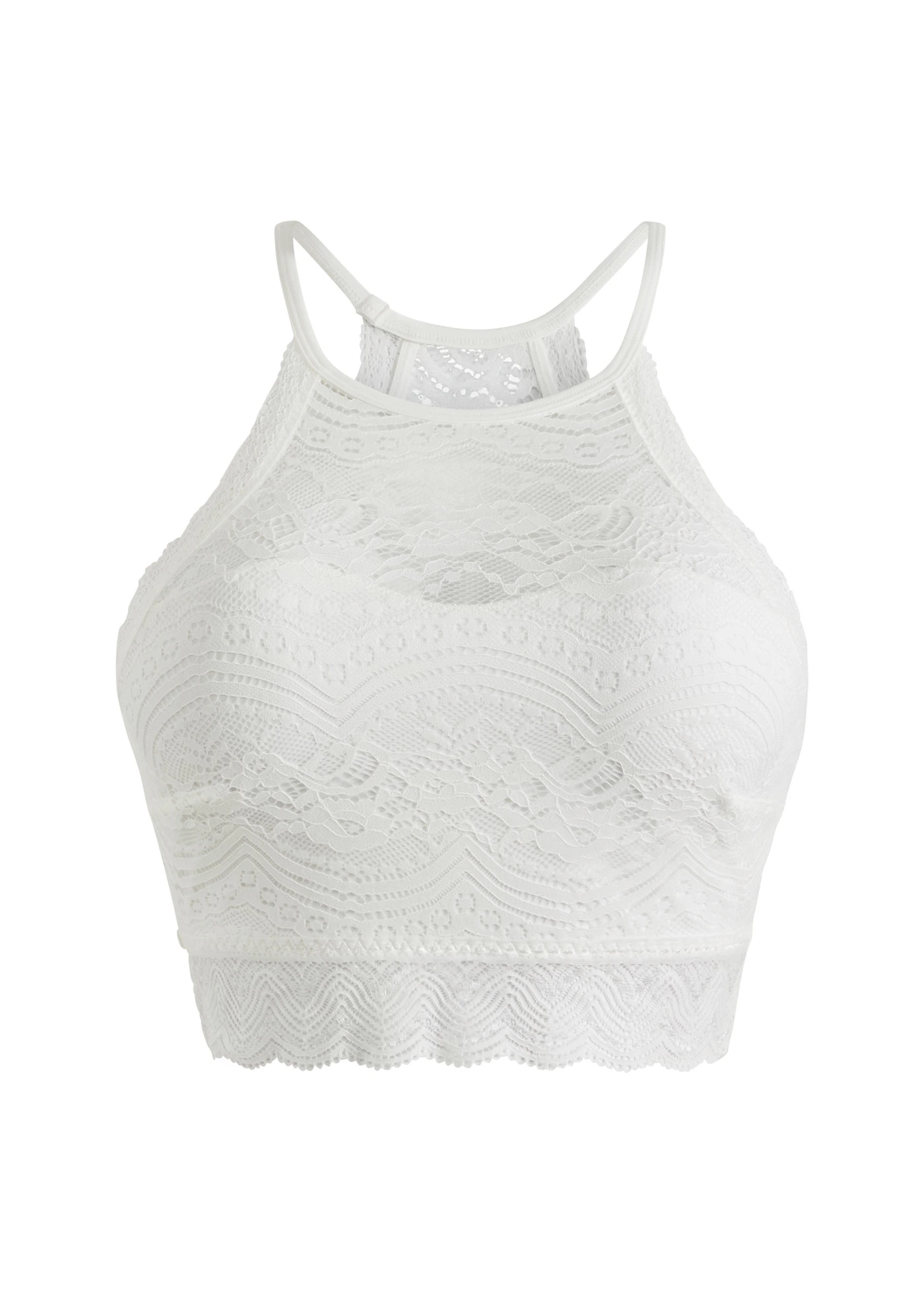 Bralette van sierlijk kant • wolwit • bonprix online shop