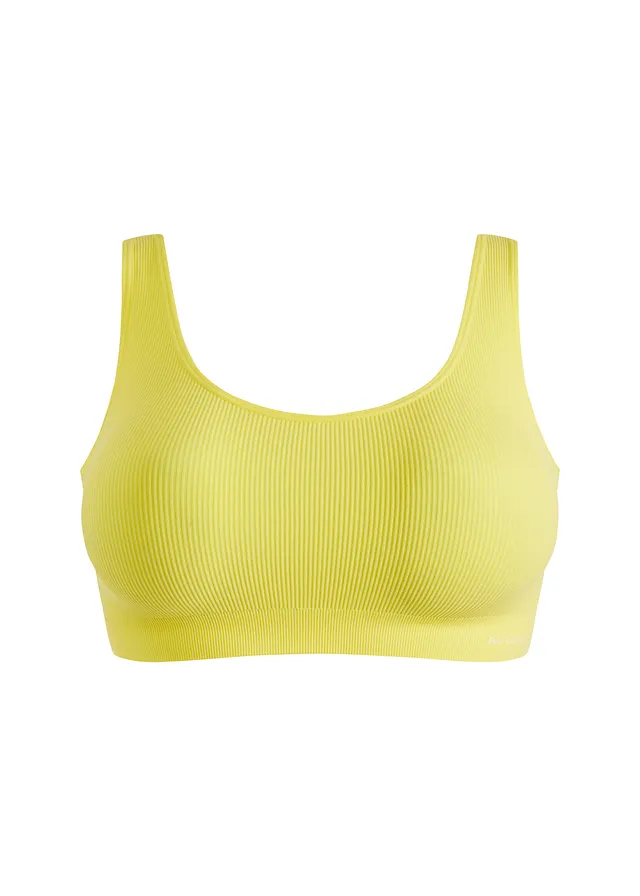 Bustier Feel Comfort ripsat cu dantelă, seamless