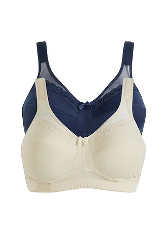 Odlehčující podprsenka bez kostic, s polstrovanými ramínky (2 ks v balení)