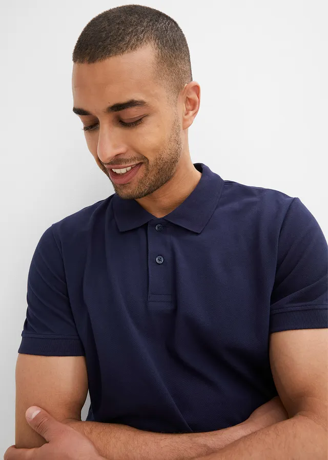 Polo en maille piquée 100% coton • bleu foncé • product-page.page-title-suffix