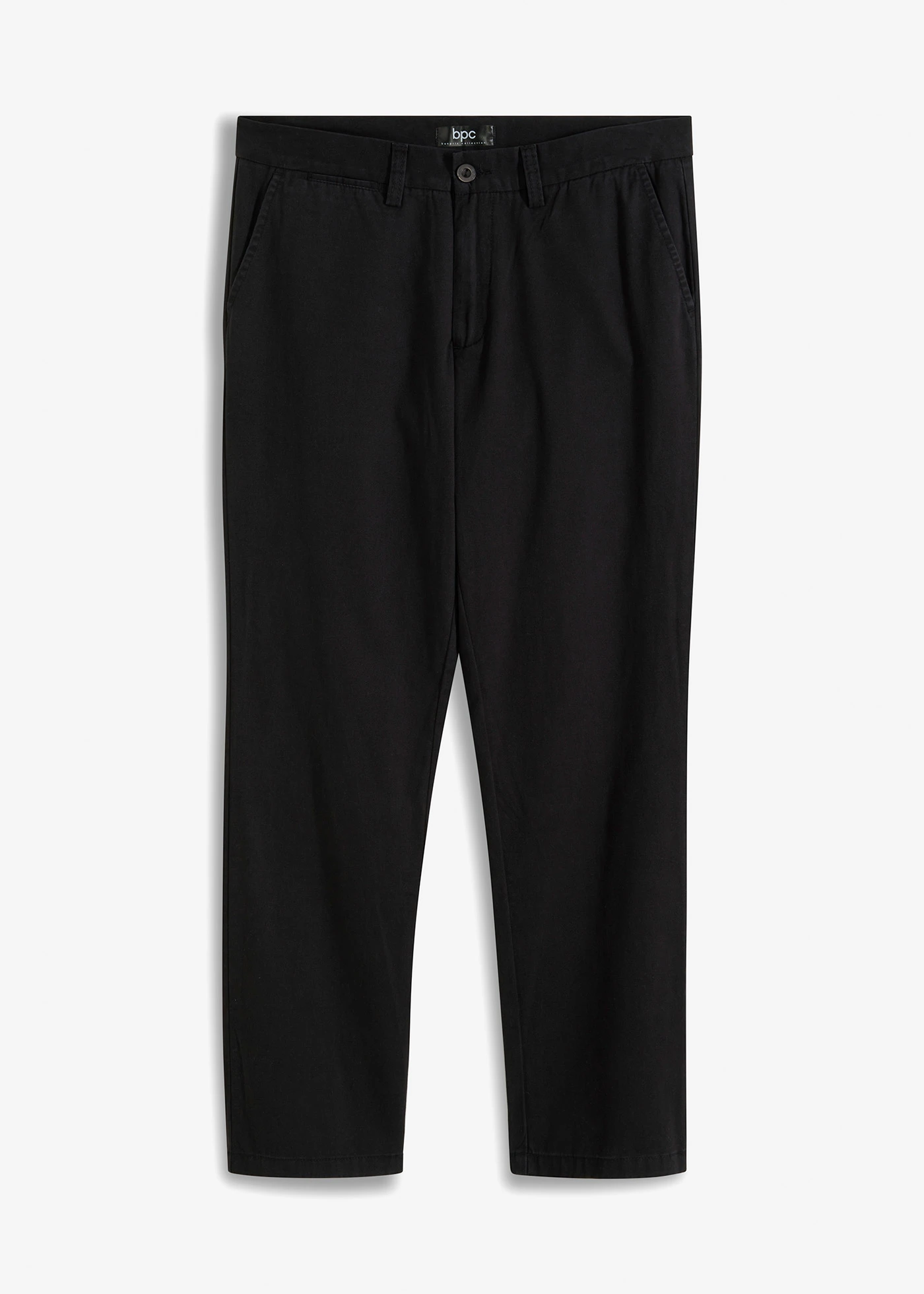 Pantalon chino 100% coton Regular Fit, droit • noir • Boutique bonprix